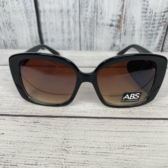 ABS by Allen Schwartz Accessories - ABS Allen B. Schwartz (Platinum) Large Oversized Black Fashion Sunglasses (NWT)
